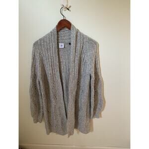 Cabi Womens Size Small Cathedral Cardigan Sweater Bishop Sleeve Gray 2017 Fall